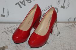 Brand New Pair of Size EU35 Shishangjinzi Red Bottom Ladies Heeled Shoes in Patent Red