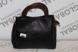 Brand New Womens, Coolives, Black Textured, Zip and Clip Handbag, RRP £50.00