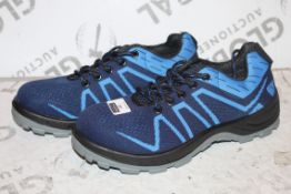 Brand New Pair of Size EU40 Blue Gents Designer Safety Shoes RRP £32.99