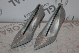 Brand New Pair of Size EU37 Zenvimi Diamante Encrusted Ladies Heeled Shoes