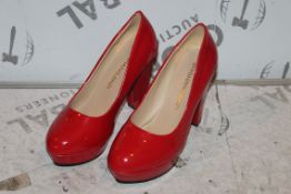 Brand New Pair of Size EU36 Shishangjinzi Red Bottom Ladies Heeled Shoes in Patent Red