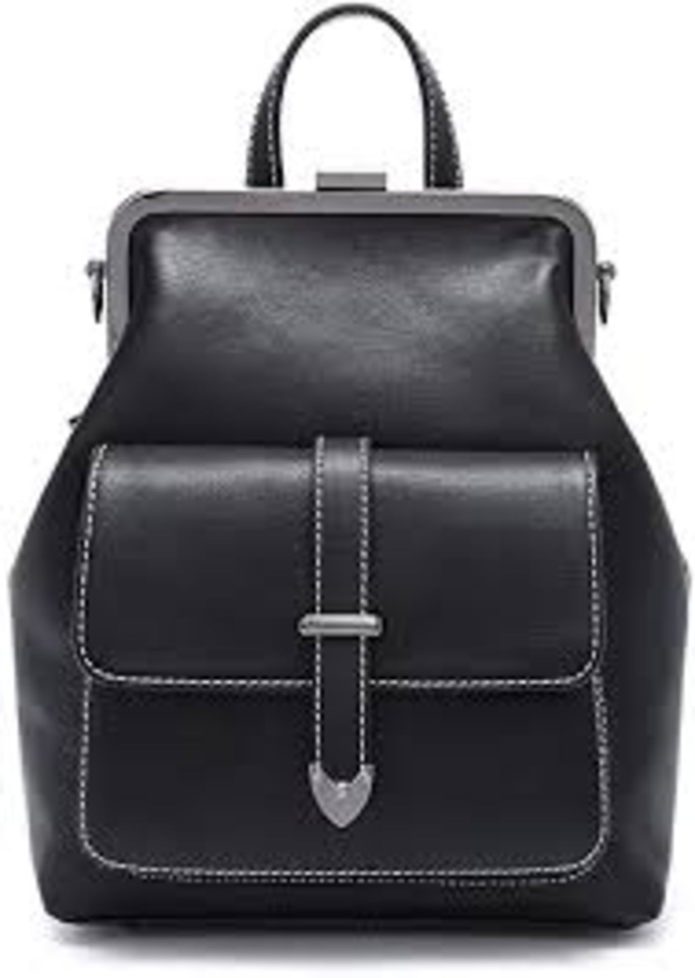 Brand New Womens, Coolives, Clip Top, Black Leather, Mini Backpack, RRP £35.00