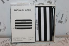 Boxed Brand New Michael Kors Large Black and White Wallet with Phone Compartment RRP £50