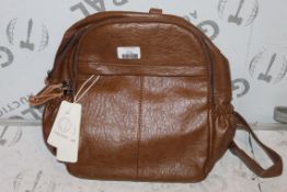 Brand New Womens, Coolives, Brown Leather, Backpack, RRP £50.00