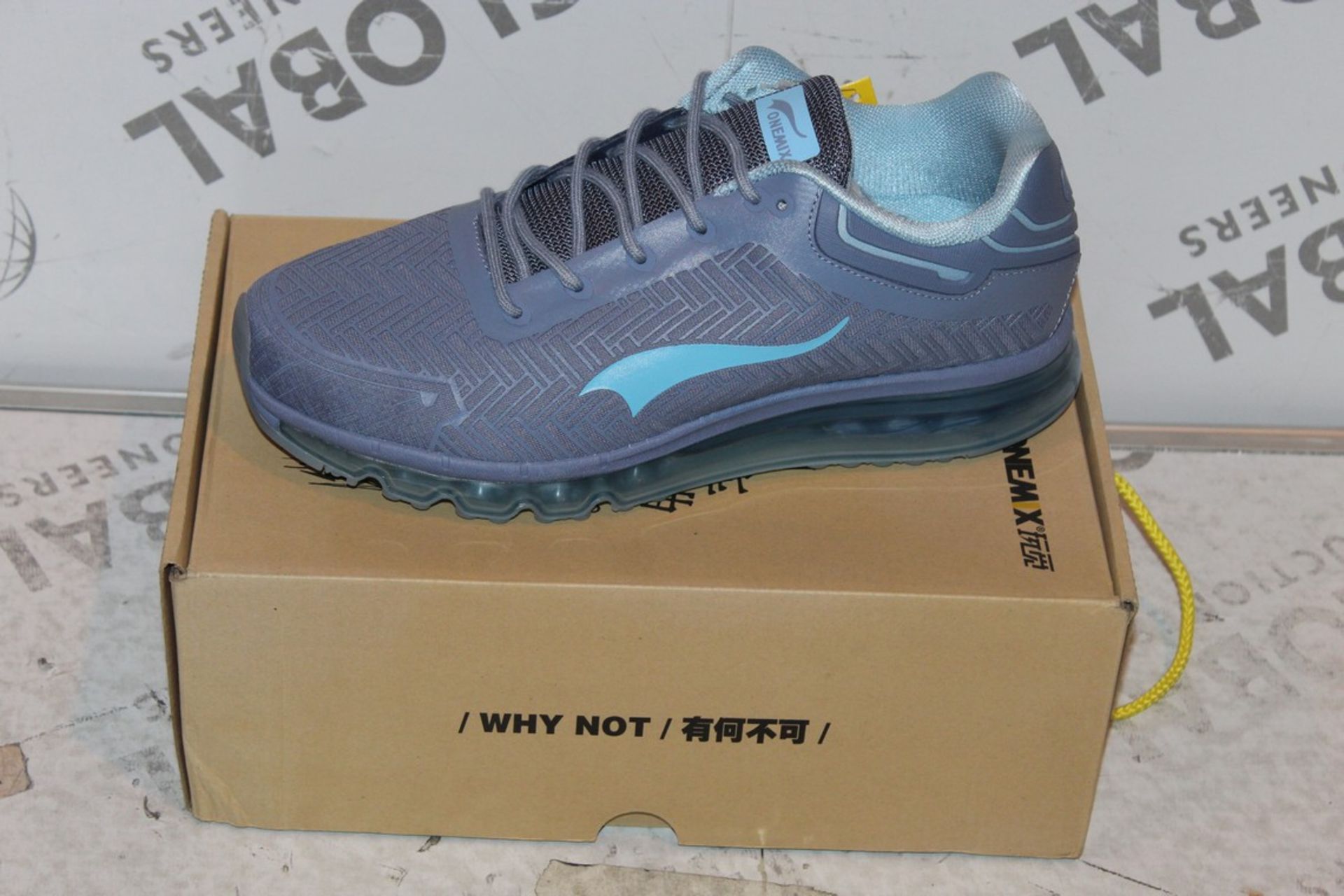 Boxed Brand New Pair of One Mix, Sizes UK 10, Lilac Mens, Running Trainers, RRP £45.00