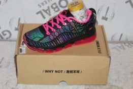 Boxed Brand New Pair of One Mix Sizes UK 5.5, Irridescent Running Shoes, Pink, RRP £45.00