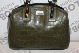 Brand New Ladies Coolives Faux Snake Skin Green Handbag RRP £55