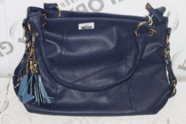 Brand New Womens, Coolives, Navy Blue, Soft Touch, Golden Detail, Handbag, RRP £49.99