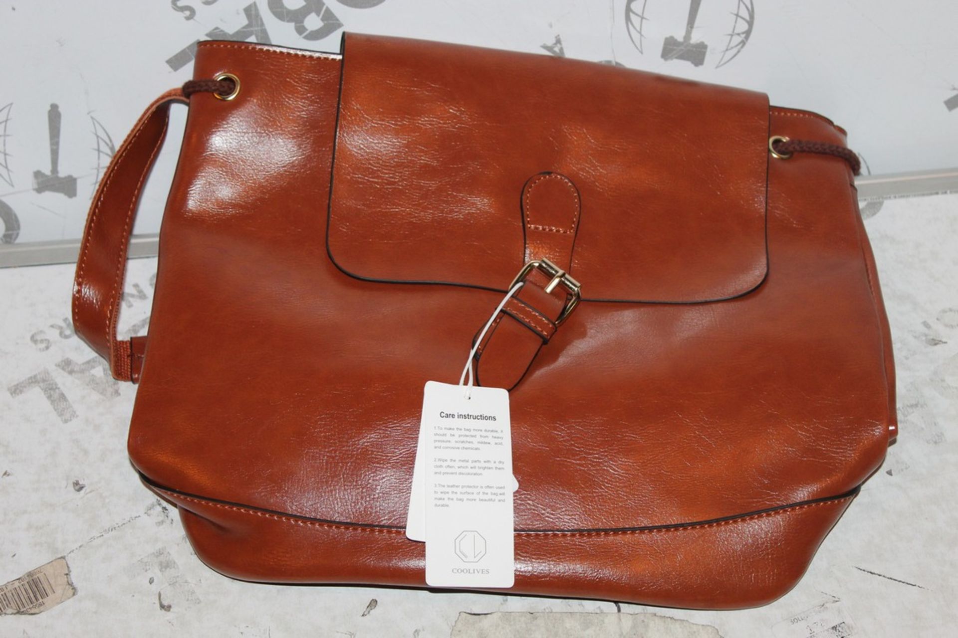 Brand New Womens, Coolives, Tan Leather, Backpack - Cross over Bag 2in1 RRP £50.00