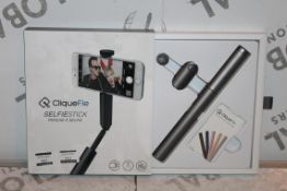 Boxed Cliquefie Space Grey Selfie Stick RRP £35