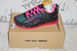 Boxed Brand New Pair of One Mix Sizes UK 5.5, Irridescent Running Shoes, Pink, RRP £45.00