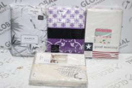 Assorted Items to Include King-size Bianca Duvet C