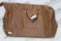 Tan Leather Holdall RRP £400 (4460868) (Public Vie