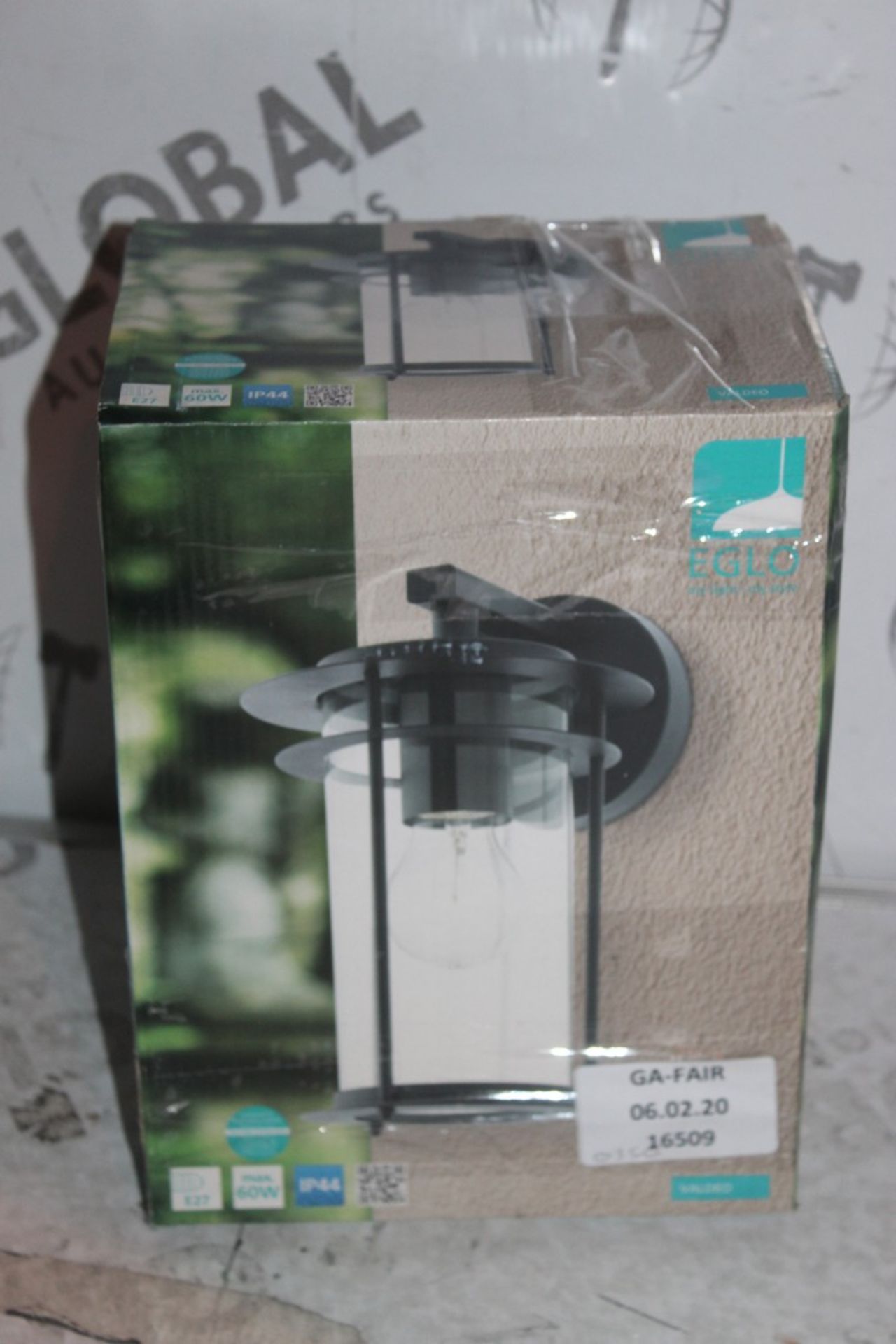 Boxed Eglo, Millside Outdoor Wall, Lanterns, Combined RRP£70.00 (16509) (Public Viewing and