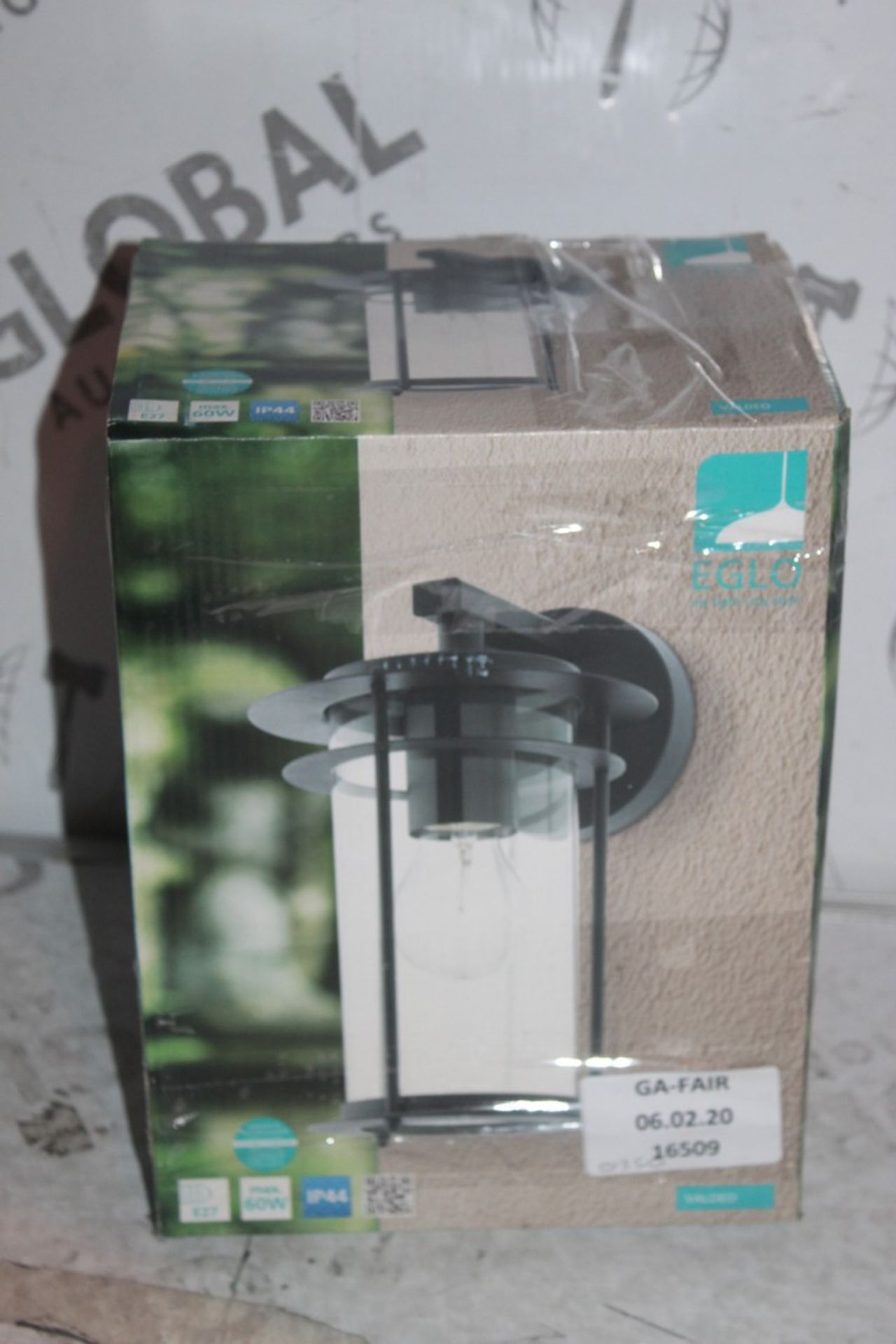 Boxed Eglo, Millside Outdoor Wall, Lanterns, Combined RRP£70.00 (16509) (Public Viewing and