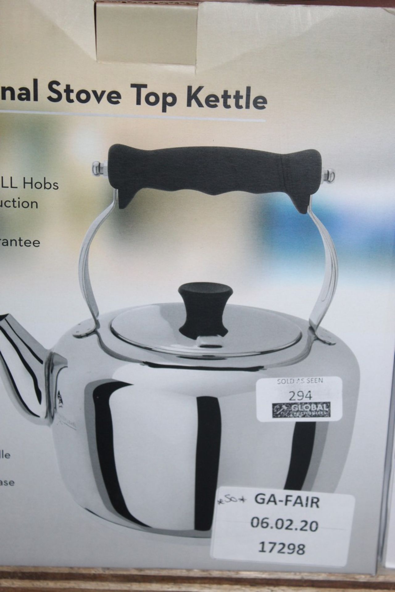 Boxed Stellar Traditional Stovetop, 2.6Ltr Kettle, RRP£50.00 (17298) (Public Viewing and