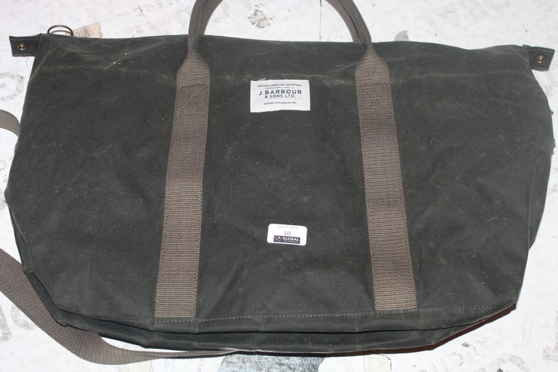 Barber And Sons Wax Cotton Holdall, RRP£90.00 (4141335) (Public Viewing and Appraisals Available)