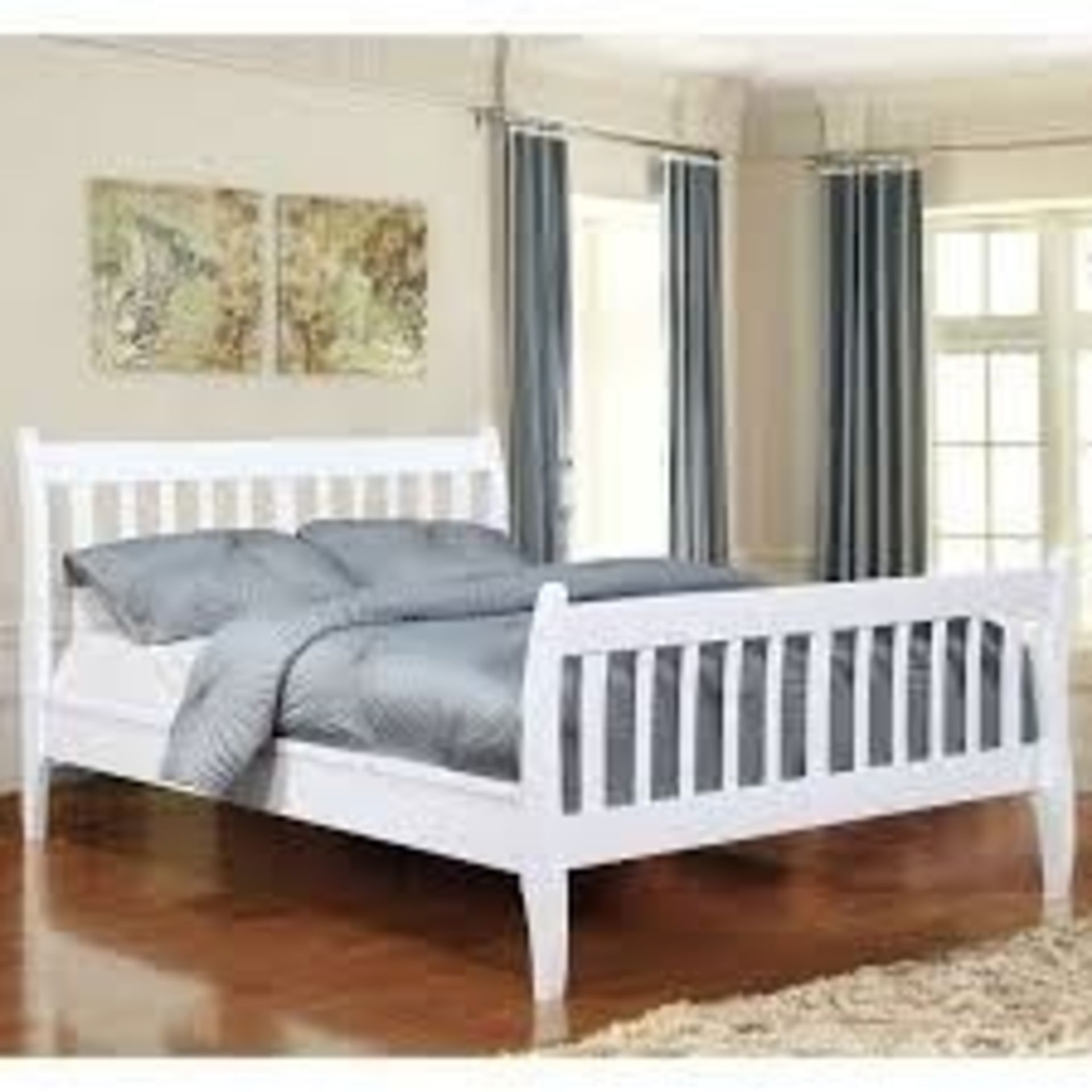 Brand New and Boxed Single Nicolas Bed (White) RRP