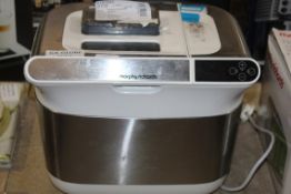 Morphy Richards White And Stainless Steel Bread Maker RRP £65 (Untested Customer Return) (Public