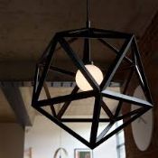Boxed Lolita 1 Light Geometric Pendant RRP £90 (17699) (Public Viewing and Appraisals Available)
