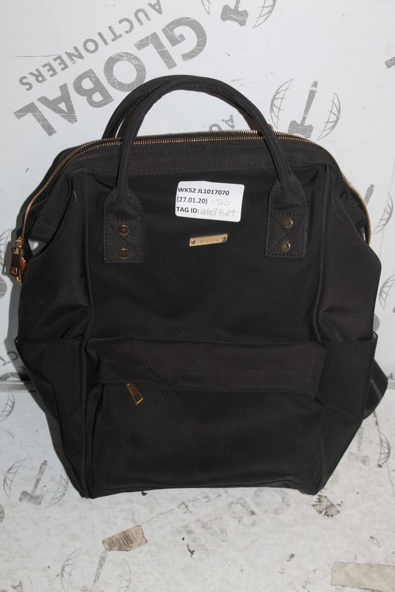 BabaBing Black Childrens Nursery Changing Bag RRP £50 (RET00771084) (Public Viewing and Appraisals