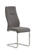 Boxed Grey Fabric And Metal Chair RRP £90 (Public Viewing and Appraisals Available)