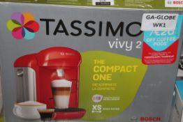 Boxed Bosch Tassimo Vivy 2 Compact One Capsule Coffee Machines RRP £100 Each (Untested/Customer