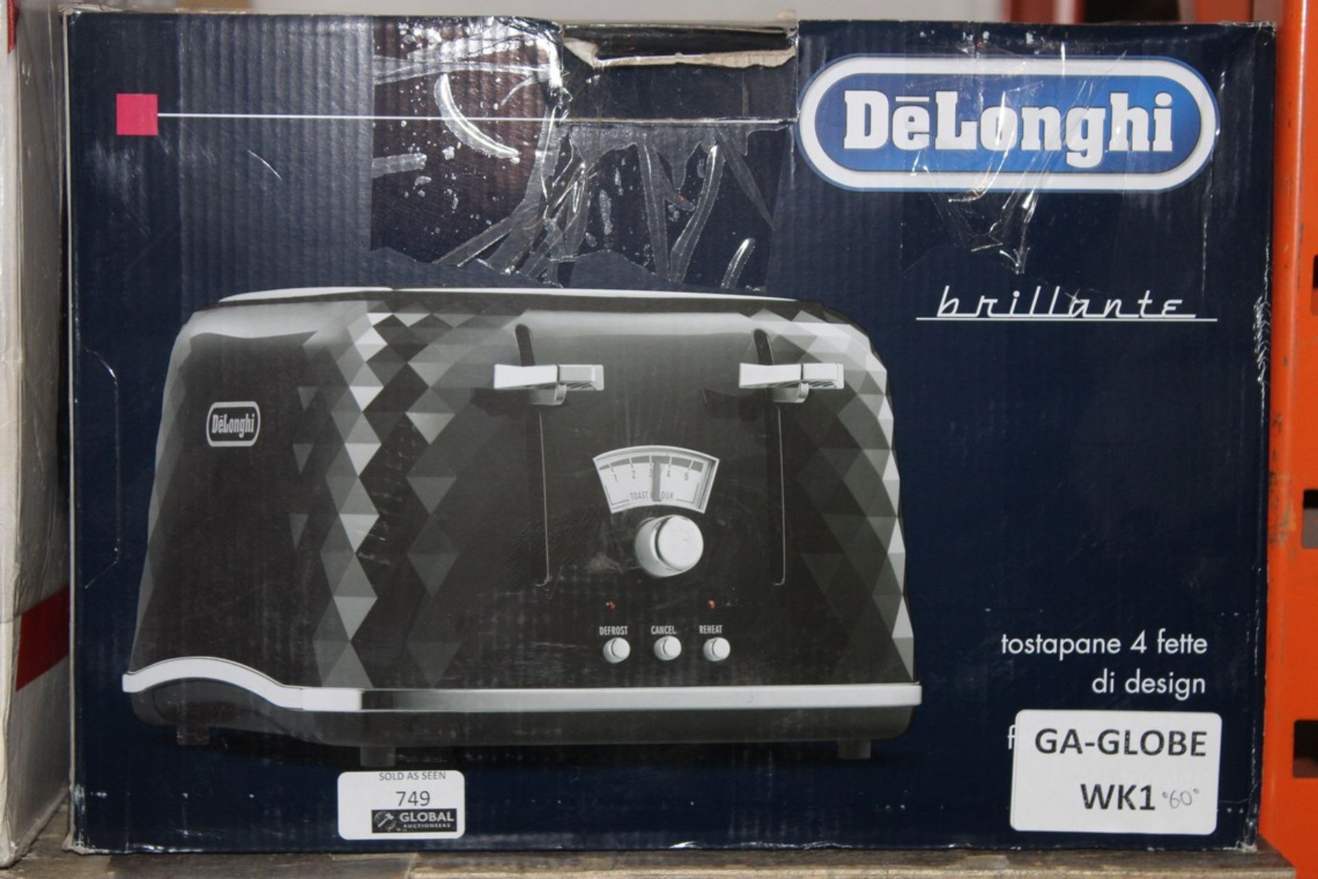 Boxed Delonghi 4 Slice Toaster, rrp£65.00 (Customer-Return-Not-Tested) (Public Viewing and