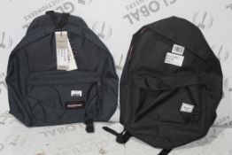 Assorted Hearsa and Eastpak Rucksacks, RRP£40.00 each, (RET00951033) (RET00479233) (4638155) (Public