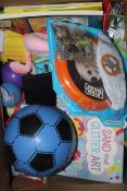 Box To Contain An Assortment Of Childrens Toy Items To Include Indoor Safe Fly Away Footballs Star