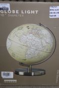 Boxed 10in Diameter, Vintage Map, Light up Globe, RRP£90.00 (4748619) (Public Viewing and Appraisals
