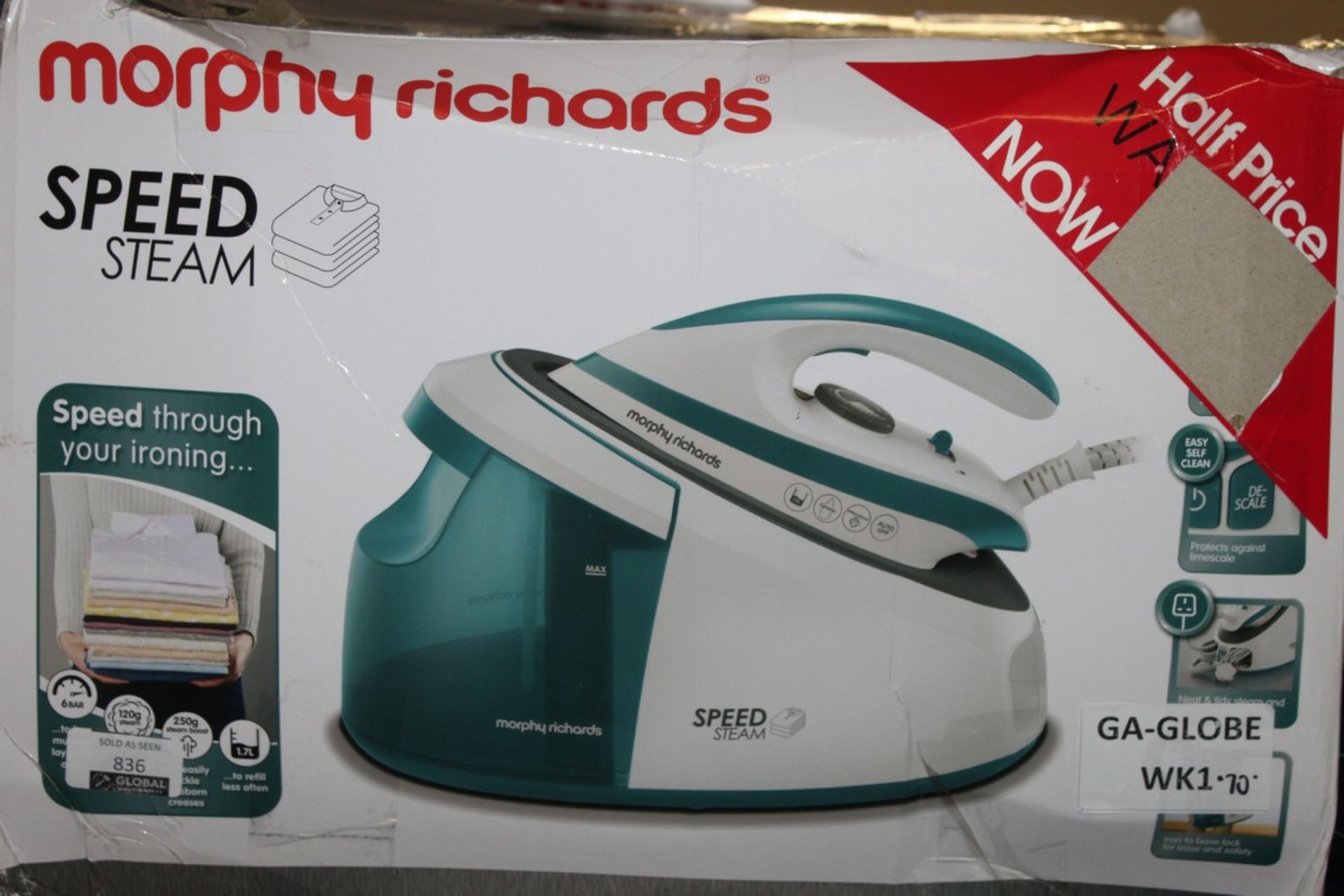 Boxed Morphy Richards Steam Generator Iron RRP £75 (Untested/Customer Returns)(Public Viewing and