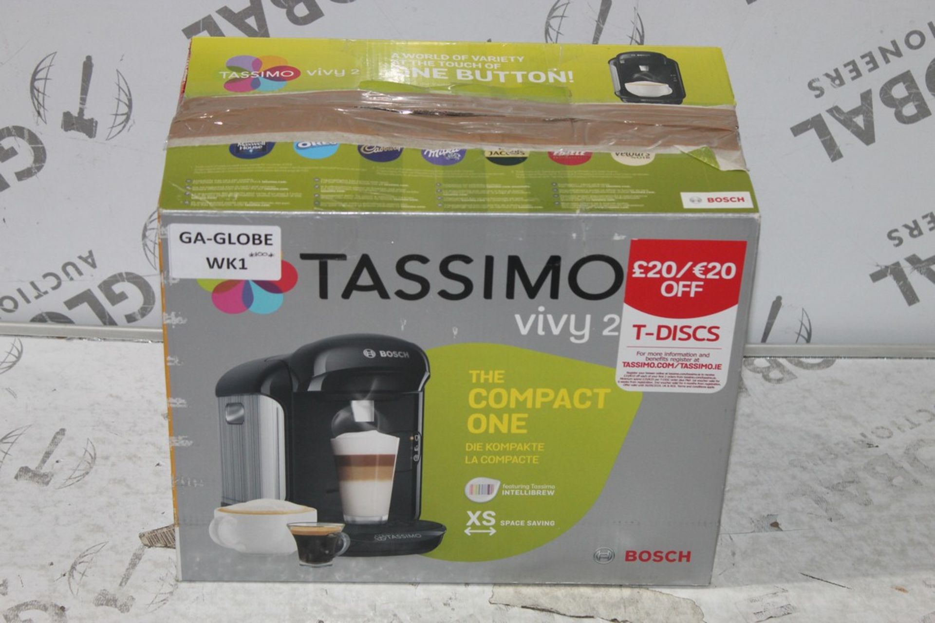 Boxed Bosch Tassimo Vivi2 Capsule Coffee Machine RRP £100 (Untested Customer Returns) (Public