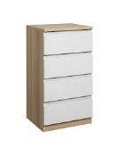 Boxed John Lewis And Partners 4 Drawer Carcus RRP £60 (3880065) (Public Viewing and Appraisals