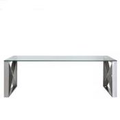 Boxed Glass and Metal Coffee Table, Home CIMC RRP£180.00 (17756) (Public Viewing and Appraisals