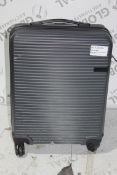 Cubed Grey 360 Wheeled Hard Cabin Bag, RRP£60.00, (RET00166935) (Public Viewing and Appraisals