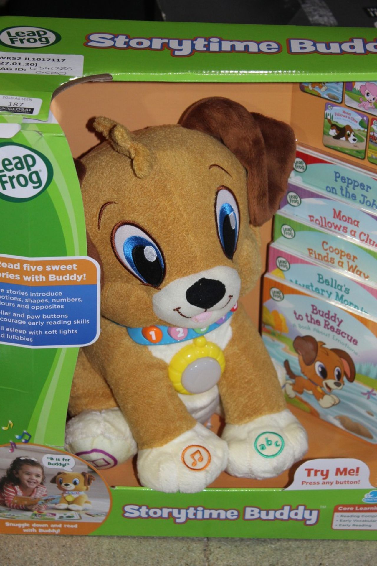 Boxed leapfrog, Story Time, Buddy, Norris Dog, RRP£50.00 (4341386) (Public Viewing and Appraisals