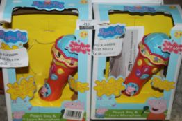 Assorted Peppa Pig Childrens Toy Items To Include Sing Along Microphones, Laugh And Learn Laptops,