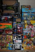 Large Assortment Odf Childrens Toys To Include Hot Wheels, Remote Control Hawk Racing Quad