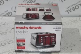 Boxed 4 Slice Red Toaster RRP £60 (Untested Customer Returns) (Public Viewing and Appraisals