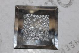 Brand New Rhinestone And Mirrored Effect Coasters RRP £7.50 Each (Public Viewing and Appraisals