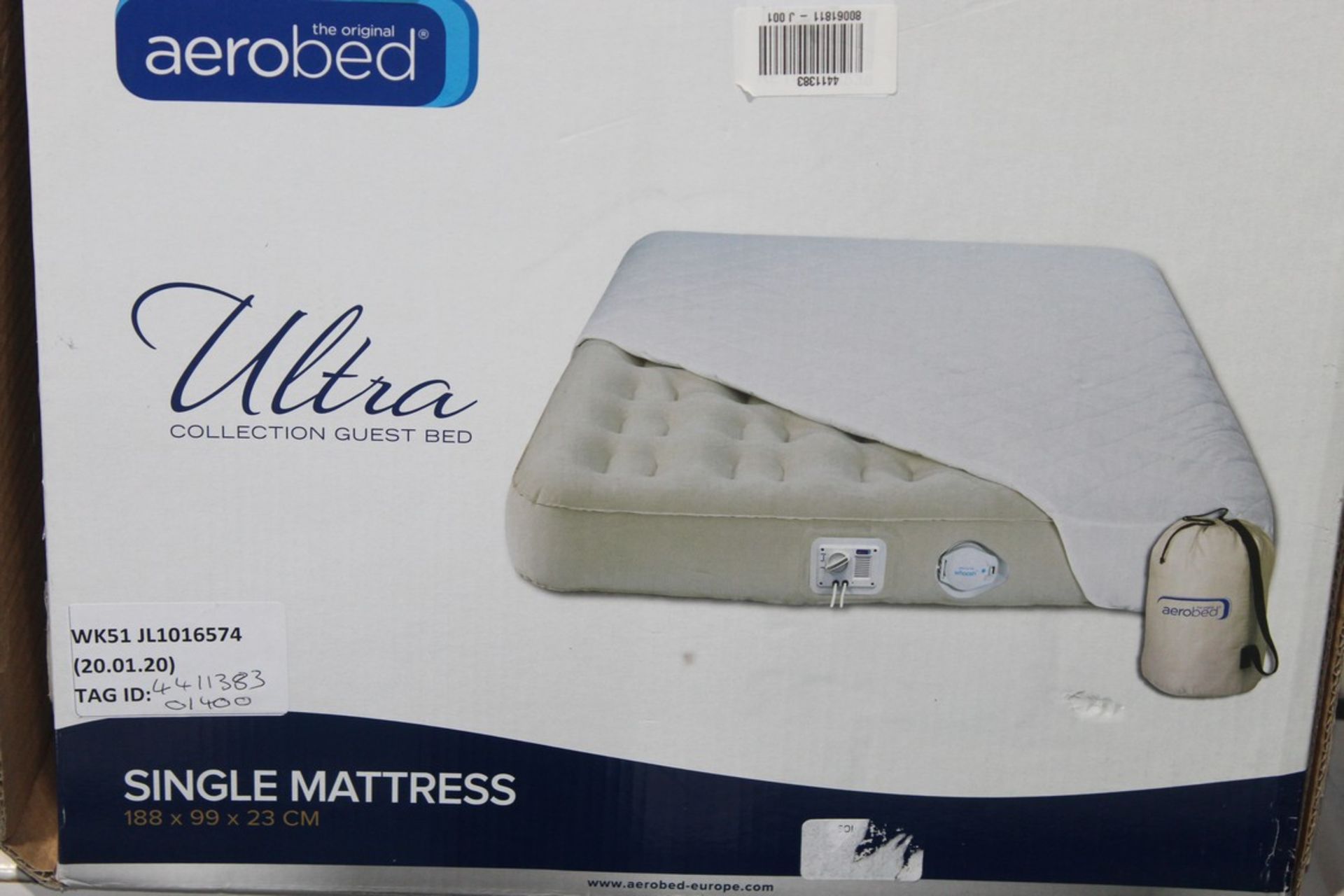 Boxed AIROBED Single Inflatable Mattress, RRP£140.00 (44113830) (Public Viewing and Appraisals