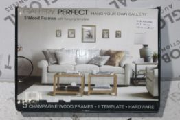 Gallery Perfect Hang Your Own, Set of 5 Wooden Photo Frames, RRP£60.00 (3772330) (Public Viewing and