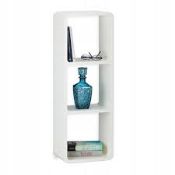 Boxed Free Standing Relax Days Gloss White Shelving Unit RRP £75 (Public Viewing and Appraisals