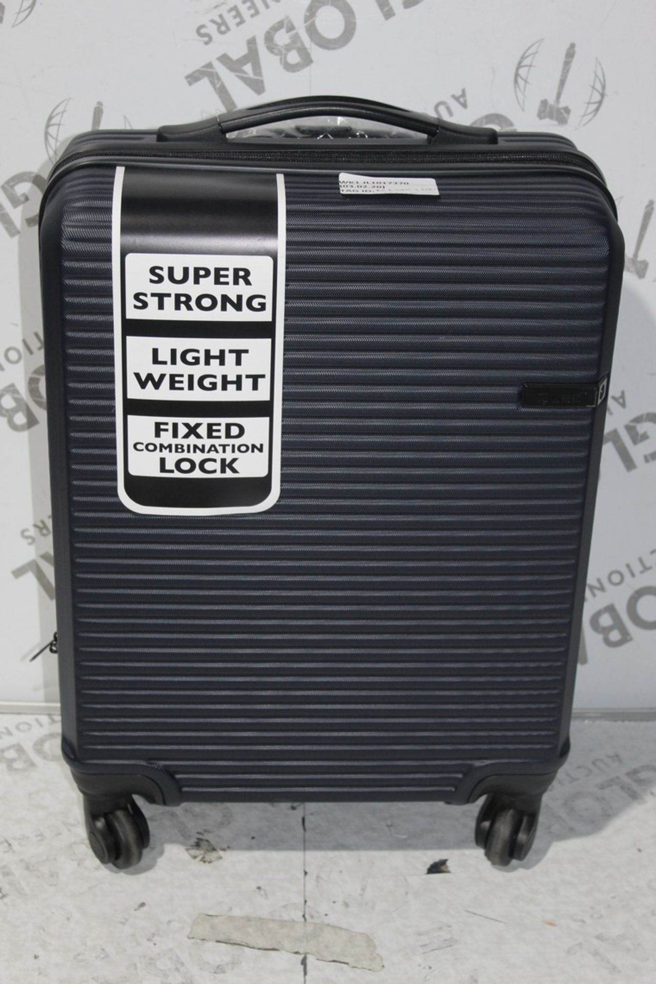 Cubed Navy 360 Wheeled Hard Cabin Bag, RRP£60.00, (RET00382950) (Public Viewing and Appraisals