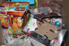 Box To Contain An Assortment Of Childrens Toy Items, To Include, Remote Control Cars, Teddy bears,