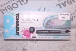 Boxed Pair Of Toni And Guy Illusions 2 Limited Edition Hair Straighteners RRP £100 (Untested/