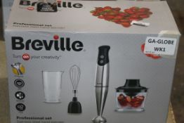 Boxed Brevelle Professional Set Stainless Steel Stick Hand Blender RRP £55 (Untested Customer