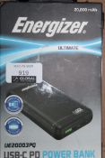 Boxed Energizer UE203PQ USB Power Banks RRP £35 Each (Public Viewing and Appraisals Available)