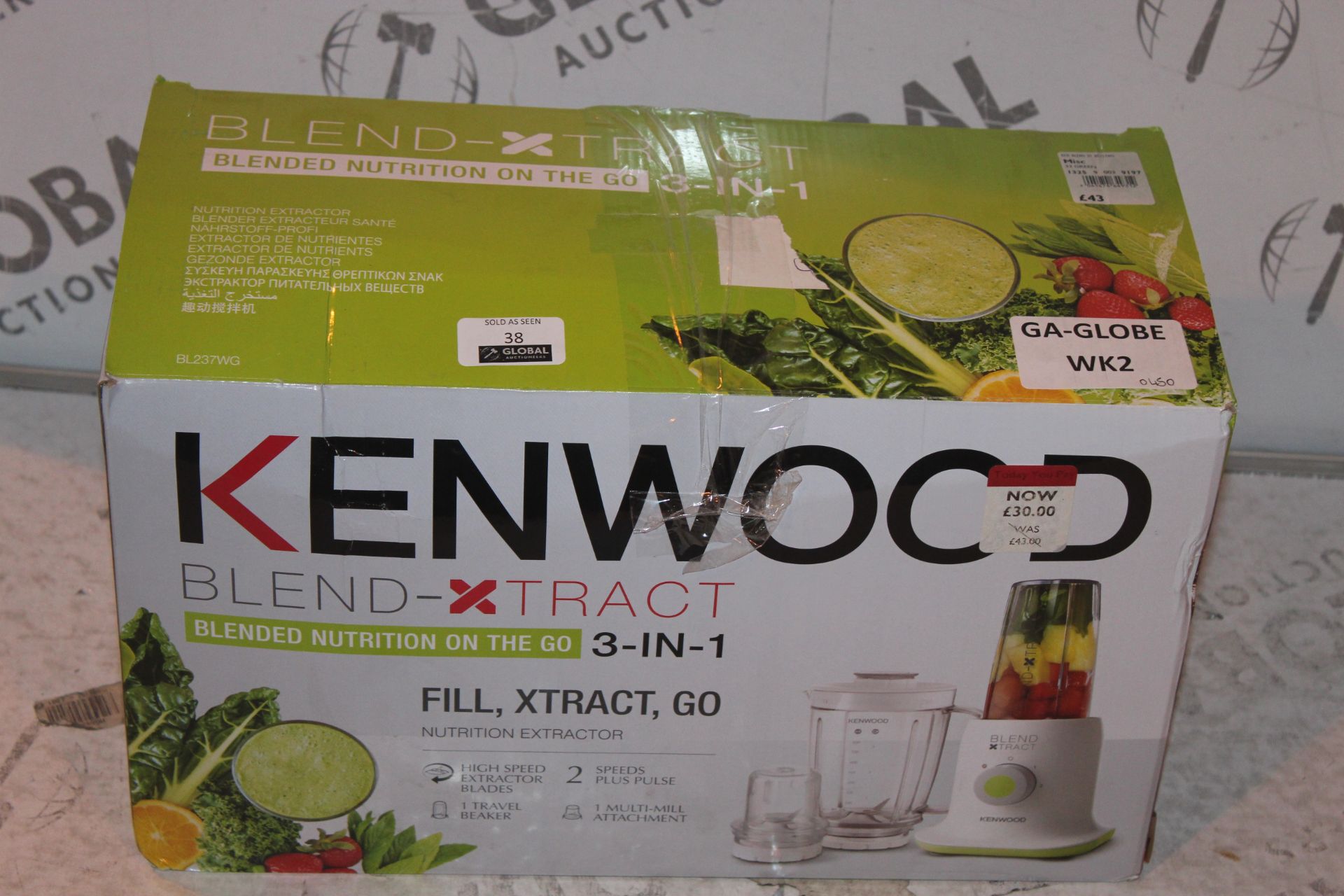 Kenwood Blend Extract 3IN1 Nutrition On The Go RRP £50 (Untested/Customer Returns)